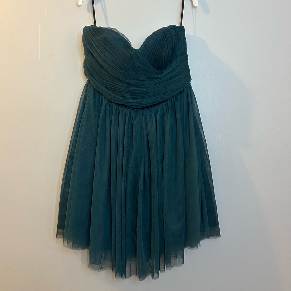 Lulus Teal Strapless Dress